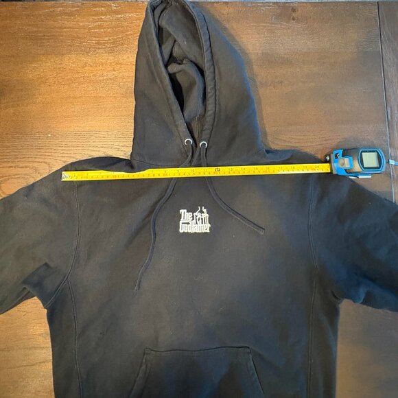 The Godfather x Shoe Palace Hoodie Mens Size Large Black Pullover Sweatshirt - Picture 6 of 13